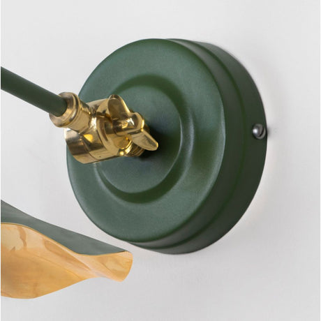 From The Anvil - Smooth Brass Flora Wall Light in Heath | Sku. 49725SH | Trade Door Handles.