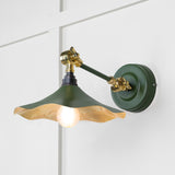 From The Anvil - Smooth Brass Flora Wall Light in Heath | Sku. 49725SH | Trade Door Handles.