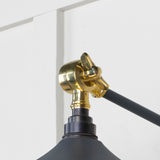From The Anvil - Smooth Brass Flora Wall Light in Slate | Sku. 49725SSL | Trade Door Handles.