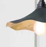 From The Anvil - Smooth Brass Flora Wall Light in Soot | Sku. 49725SSO | Trade Door Handles.