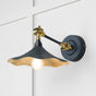 From The Anvil - Smooth Brass Flora Wall Light in Soot | Sku. 49725SSO | Trade Door Handles.