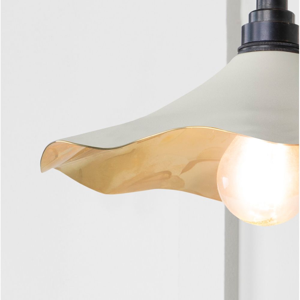From The Anvil - Smooth Brass Flora Wall Light in Teasel | Sku. 49725STE | Trade Door Handles.