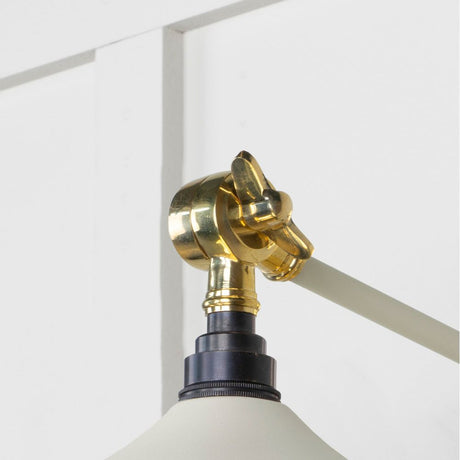 From The Anvil - Smooth Brass Flora Wall Light in Teasel | Sku. 49725STE | Trade Door Handles.