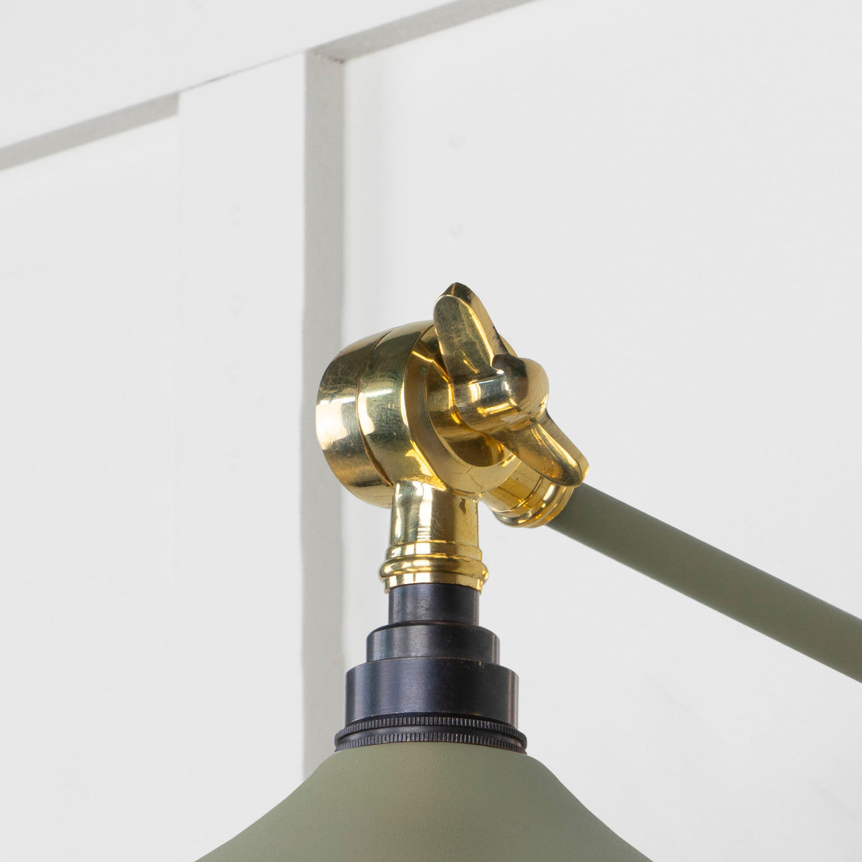 From The Anvil - Smooth Brass Flora Wall Light in Tump | Sku. 49725STU | Trade Door Handles.
