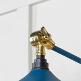 From The Anvil - Smooth Brass Flora Wall Light in Upstream | Sku. 49725SU | Trade Door Handles.