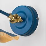 From The Anvil - Smooth Brass Flora Wall Light in Upstream | Sku. 49725SU | Trade Door Handles.