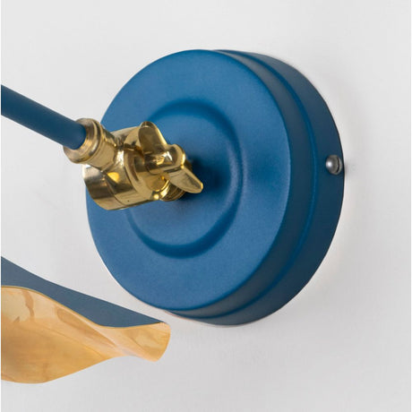 From The Anvil - Smooth Brass Flora Wall Light in Upstream | Sku. 49725SU | Trade Door Handles.