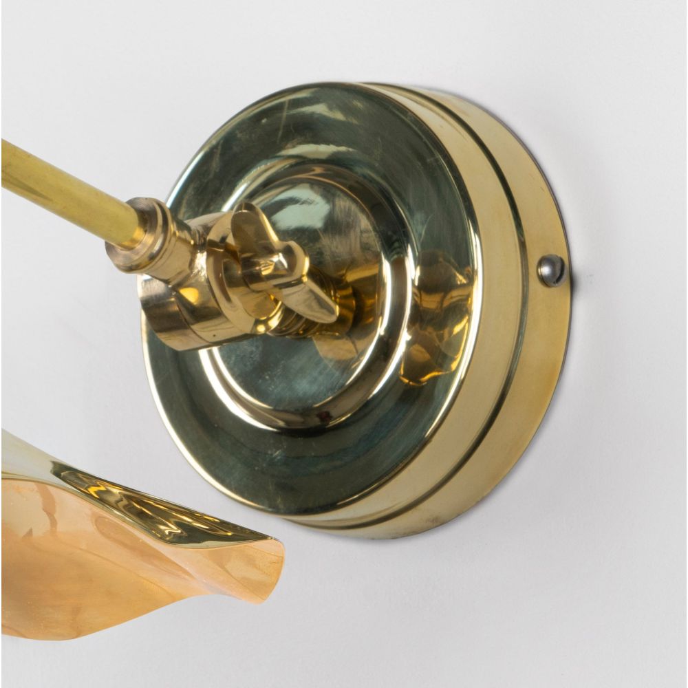 From The Anvil - Smooth Brass Flora Wall Light | Sku. 49725 | Trade Door Handles.