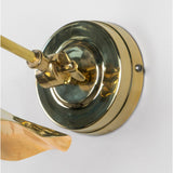 From The Anvil - Smooth Brass Flora Wall Light | Sku. 49725 | Trade Door Handles.