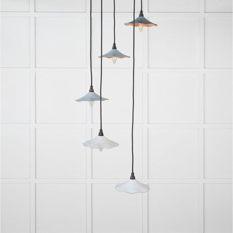 From The Anvil - Smooth Copper Flora Cluster Pendant in Birch | Sku. 49726SBI | Trade Door Handles.