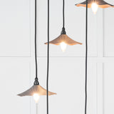 From The Anvil - Smooth Copper Flora Cluster Pendant in Bluff | Sku. 49726SBL | Trade Door Handles.