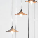From The Anvil - Smooth Copper Flora Cluster Pendant in Bluff | Sku. 49726SBL | Trade Door Handles.
