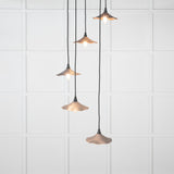 From The Anvil - Smooth Copper Flora Cluster Pendant in Bluff | Sku. 49726SBL | Trade Door Handles.