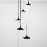From The Anvil - Smooth Copper Flora Cluster Pendant in Elan Black | Sku. 49726SEB | Trade Door Handles.