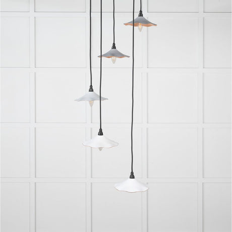 From The Anvil - Smooth Copper Flora Cluster Pendant in Flock | Sku. 49726SF | Trade Door Handles.