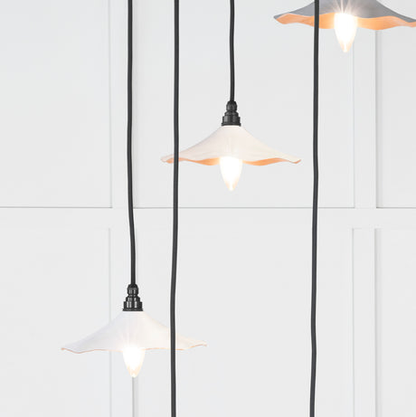 From The Anvil - Smooth Copper Flora Cluster Pendant in Flock | Sku. 49726SF | Trade Door Handles.