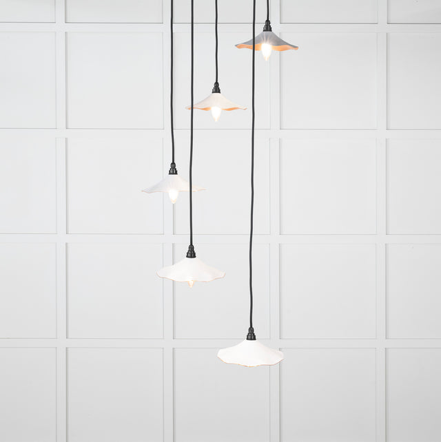 From The Anvil - Smooth Copper Flora Cluster Pendant in Flock | Sku. 49726SF | Trade Door Handles.