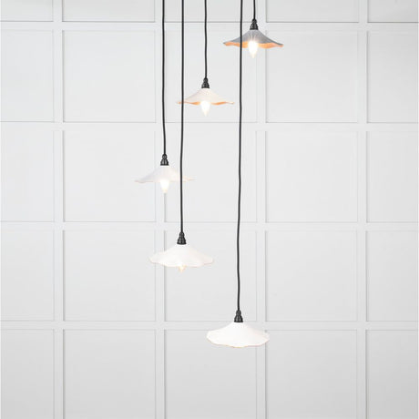 From The Anvil - Smooth Copper Flora Cluster Pendant in Flock | Sku. 49726SF | Trade Door Handles.