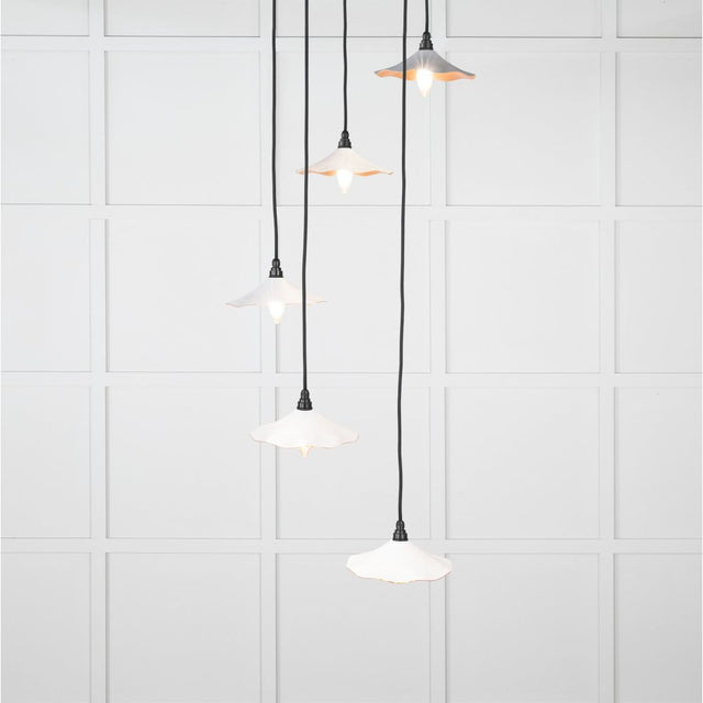 From The Anvil - Smooth Copper Flora Cluster Pendant in Flock | Sku. 49726SF | Trade Door Handles.