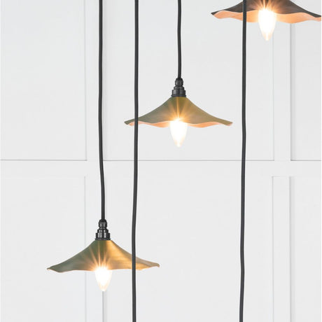 From The Anvil - Smooth Copper Flora Cluster Pendant in Heath | Sku. 49726SH | Trade Door Handles.