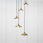 From The Anvil - Smooth Copper Flora Cluster Pendant in Heath | Sku. 49726SH | Trade Door Handles.
