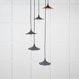 From The Anvil - Smooth Copper Flora Cluster Pendant in Slate | Sku. 49726SSL | Trade Door Handles.