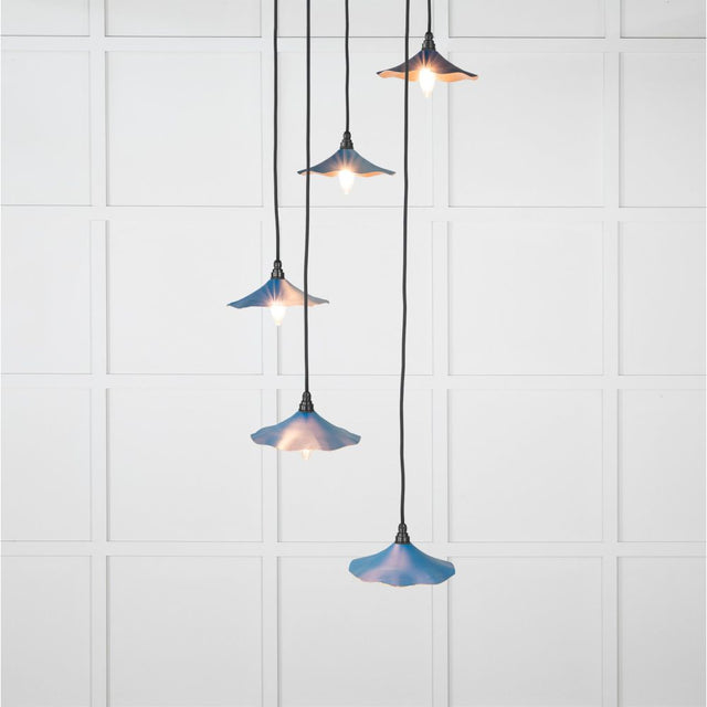 From The Anvil - Smooth Copper Flora Cluster Pendant in Upstream | Sku. 49726SU | Trade Door Handles.