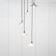 From The Anvil - Smooth Nickel Flora Cluster Pendant in Birch | Sku. 49727SBI | Trade Door Handles.