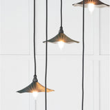 From The Anvil - Smooth Nickel Flora Cluster Pendant in Dingle | Sku. 49727SDI | Trade Door Handles.