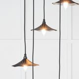 From The Anvil - Smooth Nickel Flora Cluster Pendant in Elan Black | Sku. 49727SEB | Trade Door Handles.