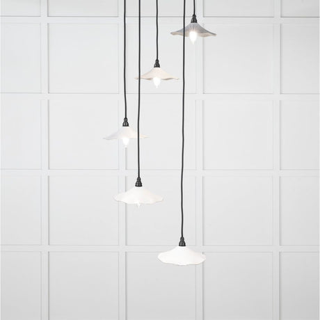 From The Anvil - Smooth Nickel Flora Cluster Pendant in Flock | Sku. 49727SF | Trade Door Handles.