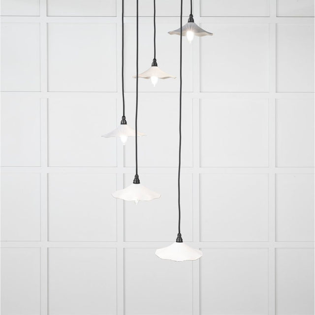 From The Anvil - Smooth Nickel Flora Cluster Pendant in Flock | Sku. 49727SF | Trade Door Handles.