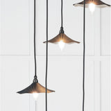 From The Anvil - Smooth Nickel Flora Cluster Pendant in Soot | Sku. 49727SSO | Trade Door Handles.