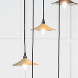 From The Anvil - Smooth Nickel Flora Cluster Pendant in Tump | Sku. 49727STU | Trade Door Handles.