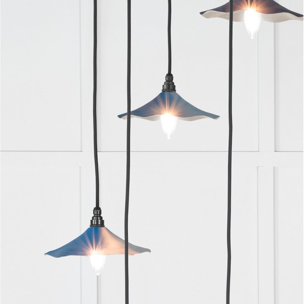 From The Anvil - Smooth Nickel Flora Cluster Pendant in Upstream | Sku. 49727SU | Trade Door Handles.
