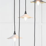 From The Anvil - Smooth Brass Flora Cluster Pendant in Birch | Sku. 49728SBI | Trade Door Handles.