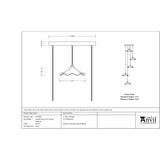 From The Anvil - Smooth Brass Flora Cluster Pendant in Heath | Sku. 49728SH | Trade Door Handles.