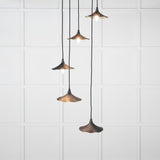 From The Anvil - Smooth Brass Flora Cluster Pendant in Soot | Sku. 49728SSO | Trade Door Handles.