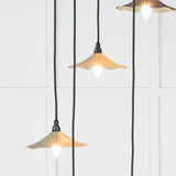 From The Anvil - Smooth Brass Flora Cluster Pendant in Tump | Sku. 49728STU | Trade Door Handles.