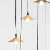 From The Anvil - Smooth Brass Flora Cluster Pendant in Tump | Sku. 49728STU | Trade Door Handles.