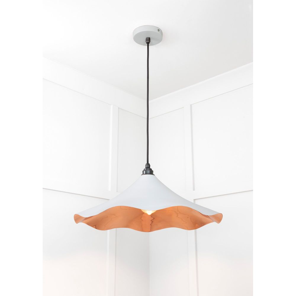 From The Anvil - Smooth Copper Flora Pendant in Birch | Sku. 49729SBI | Trade Door Handles.