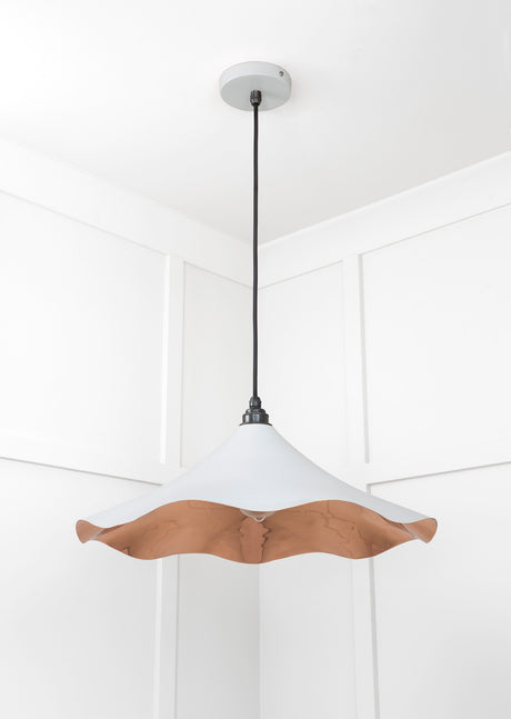 From The Anvil - Smooth Copper Flora Pendant in Birch | Sku. 49729SBI | Trade Door Handles.