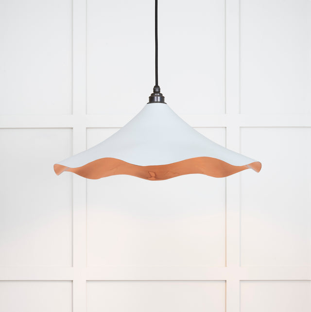 From The Anvil - Smooth Copper Flora Pendant in Birch | Sku. 49729SBI | Trade Door Handles.