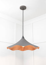 From The Anvil - Smooth Copper Flora Pendant in Bluff | Sku. 49729SBL | Trade Door Handles.