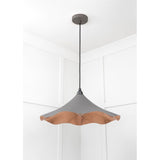 From The Anvil - Smooth Copper Flora Pendant in Bluff | Sku. 49729SBL | Trade Door Handles.