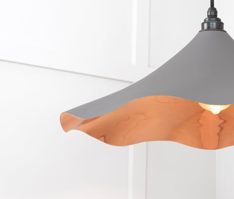 From The Anvil - Smooth Copper Flora Pendant in Bluff | Sku. 49729SBL | Trade Door Handles.