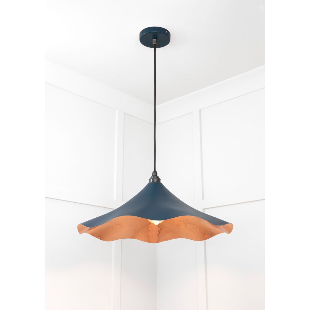 From The Anvil - Smooth Copper Flora Pendant in Dusk | Sku. 49729SDU | Trade Door Handles.