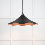 From The Anvil - Smooth Copper Flora Pendant in Elan Black | Sku. 49729SEB | Trade Door Handles.