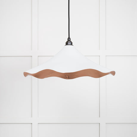 From The Anvil - Smooth Copper Flora Pendant in Flock | Sku. 49729SF | Trade Door Handles.