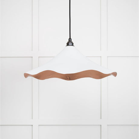 From The Anvil - Smooth Copper Flora Pendant in Flock | Sku. 49729SF | Trade Door Handles.